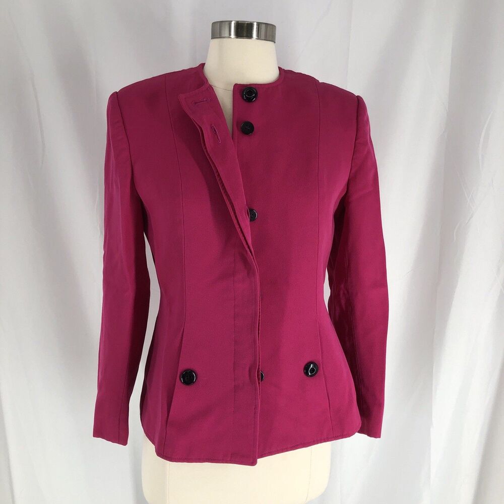 Herbert Grossman Pink Blazer Sz 10 Career Jacket Made in USA